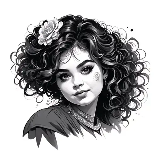 Chubby girl tattoo design idea