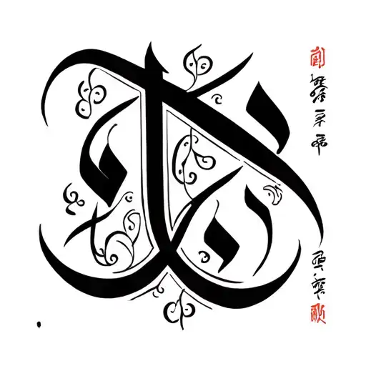 Create a delicate Persian calligraphy tattoo design based on the following exact Persian poem:«ارنی کسی بگوید که تو را tattoo design idea