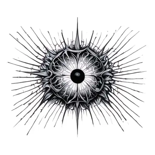 web of consciousness / perception tattoo design idea