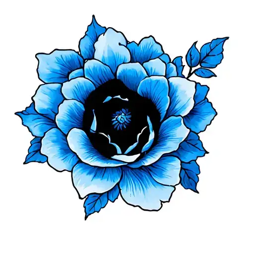 NNER FOREARM tattoo from BLUE LOCK KISER kind of like MY SKIN PILING off INTO blue ROES PETALS tattoo design idea