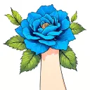 NNER FOREARM tattoo from BLUE LOCK KISER kind of like MY SKIN PILING off INTO blue ROES PETALS tattoo design idea