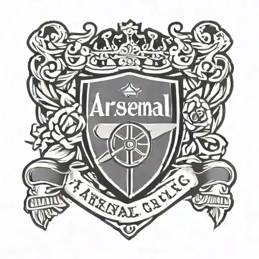 arsenal football club badge tattoo design idea