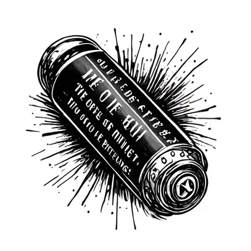 Bullet made out of Bible verses that talk about defending tattoo design idea