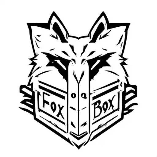 "Fox Box" "Fox Box" Logo for a mobile battery pack. Battery pack is for the military. tattoo design idea