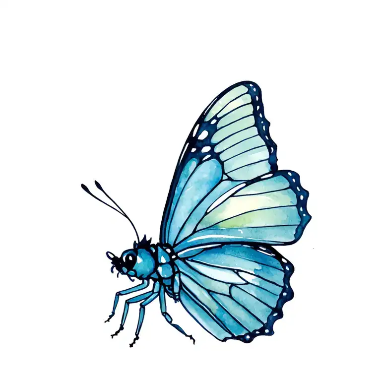 Butterfly Coming Out Of Cocoon tattoo design idea