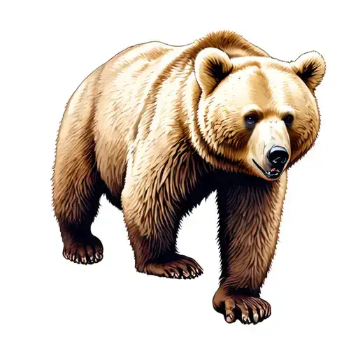 domestic violence survivor I'd choose the bear walking tattoo design idea