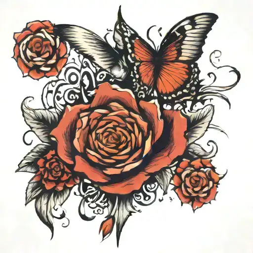 vertical lover loner tattoo tattoo design idea