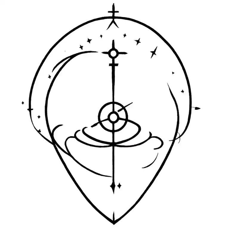 Made in Heaven: the power to speed up time to reset the universe; symbol of destiny & eternal cycle. tattoo design idea