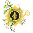 honeycomb and vine intertwined tattoo design idea