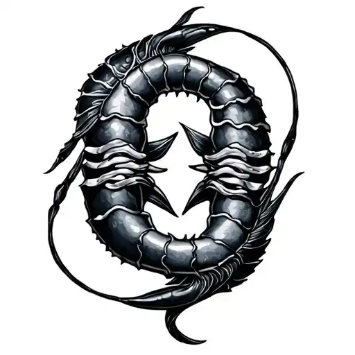Scorpio And Pisces tattoo design idea