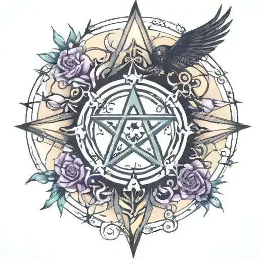 wicca tattoo design idea