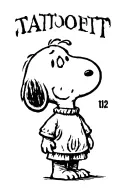 Horror Snoopy dressed like tattoo design idea