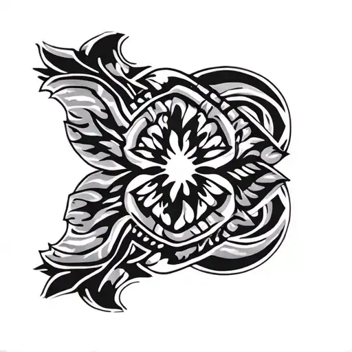 Polynesian tribal fill in open spaces on arm tattoo tattoo design idea