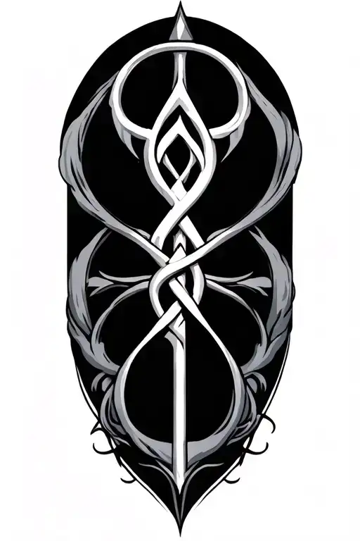 bind runes tattoo design idea