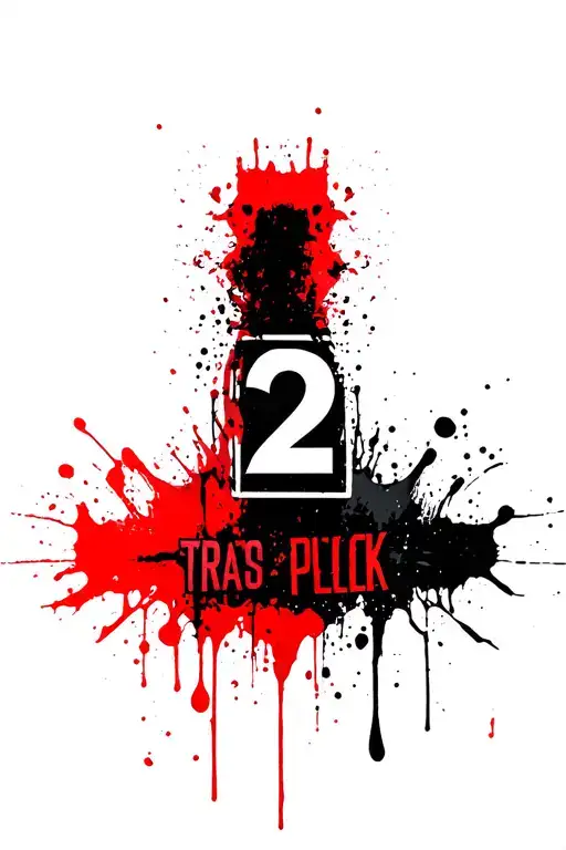 blood type 2 positive tattoo design idea