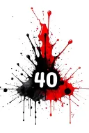 blood type 2 positive tattoo design idea