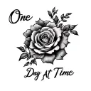 One Day At Time tattoo design idea