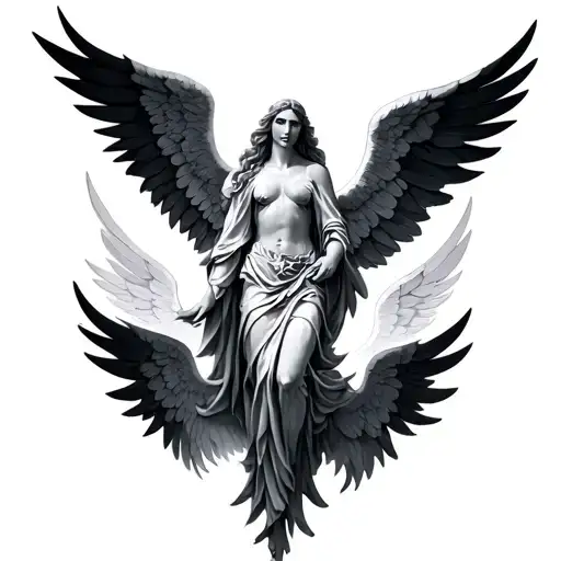7 archangels tattoo design idea