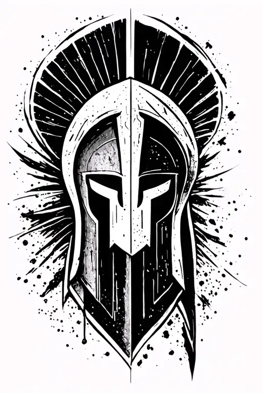 spartan warrior tattoo design idea
