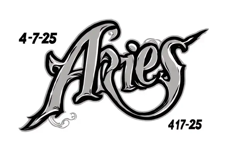 "4-17-25" "4-17-25" aries zodiac sign japanese inspired tattoo design idea
