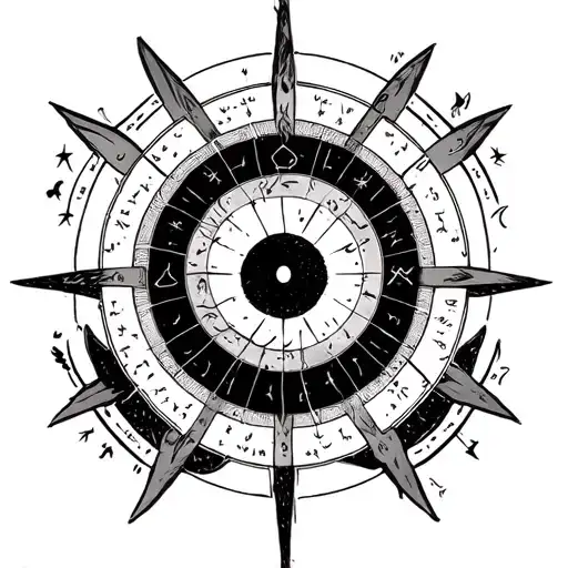 Natal Chart tattoo design idea