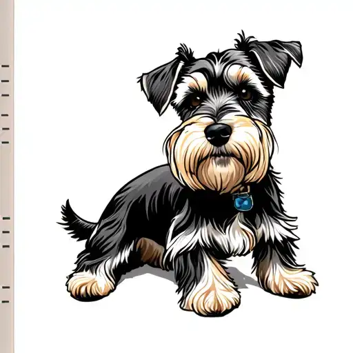 Miniature Schnauzer tattoo design idea