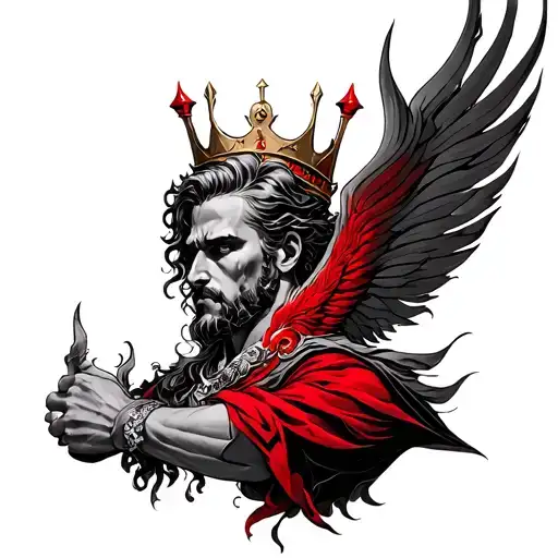 constantine's red king arm tattoo tattoo design idea