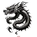 yakuza dragon back tattoo tattoo design idea