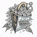 single popcorn kernel tattoo design idea