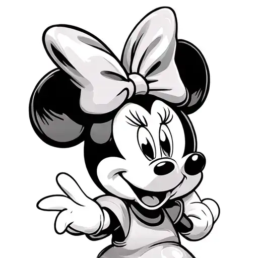 Minnie Mouse tattoo design idea