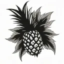 Pineapple tattoo design idea
