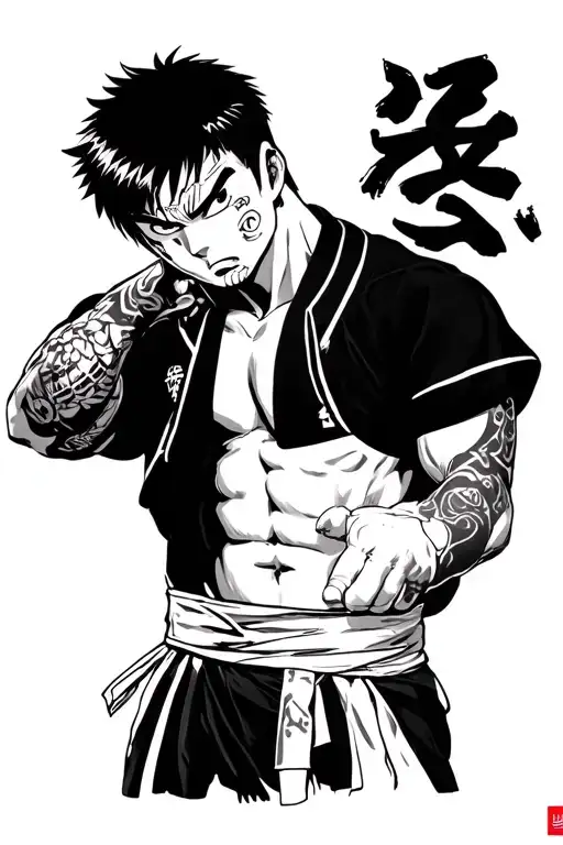 Hajime no Ippo featuring the protagonist tattoo design idea