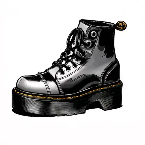 tattoo from fantasy Island. getting a tattoo while wearing clown shoes tattoo design idea