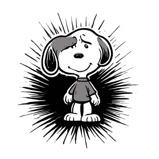Snoopy tattoo design idea