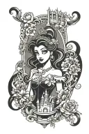 disney princess tattoo design idea