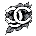 Double C tattoo design idea