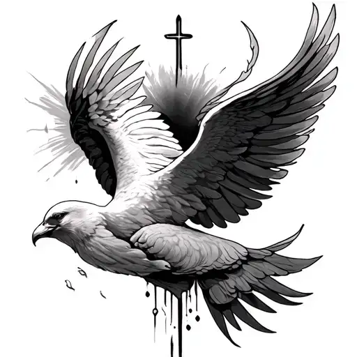 Holy Spirit tattoo design idea