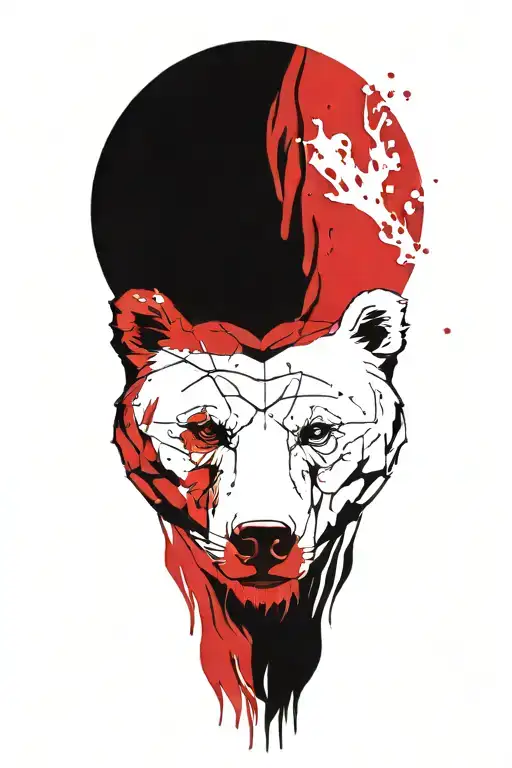 Bear Warrior tattoo design idea