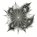 Spider web tattoo tattoo design idea