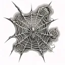 Spider web tattoo tattoo design idea