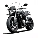 Adventure Motorcycle tattoo design idea