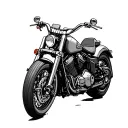 Adventure Motorcycle tattoo design idea