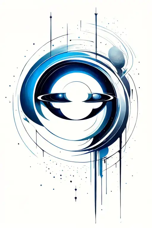 Uranus tattoo design idea