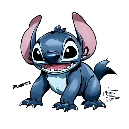 Lilo Stitch tattoo design idea