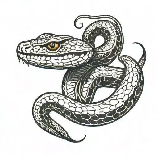 Snake tattoo on neck + vicious + high quality tattoo design idea