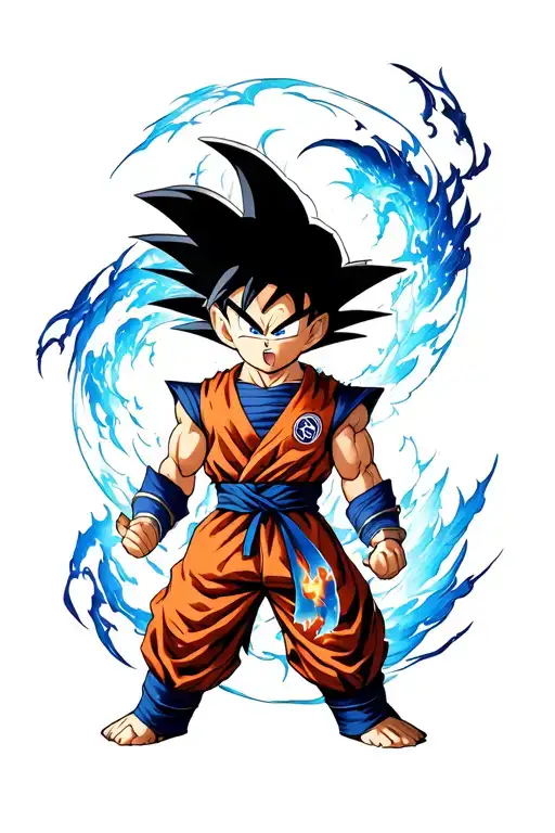 goku ultra instinct, hunter x hunter, solo leveling tattoo design idea