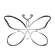 semicolon butterfly sun rising tattoo design idea