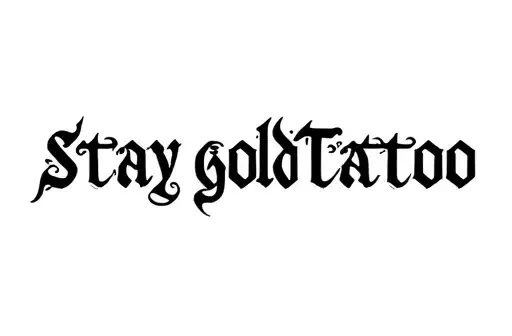 "Stay Gold Tattoo" tattoo design idea