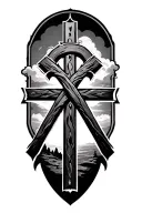 crossroads tattoo design idea