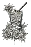 juice wrld tattoo design idea